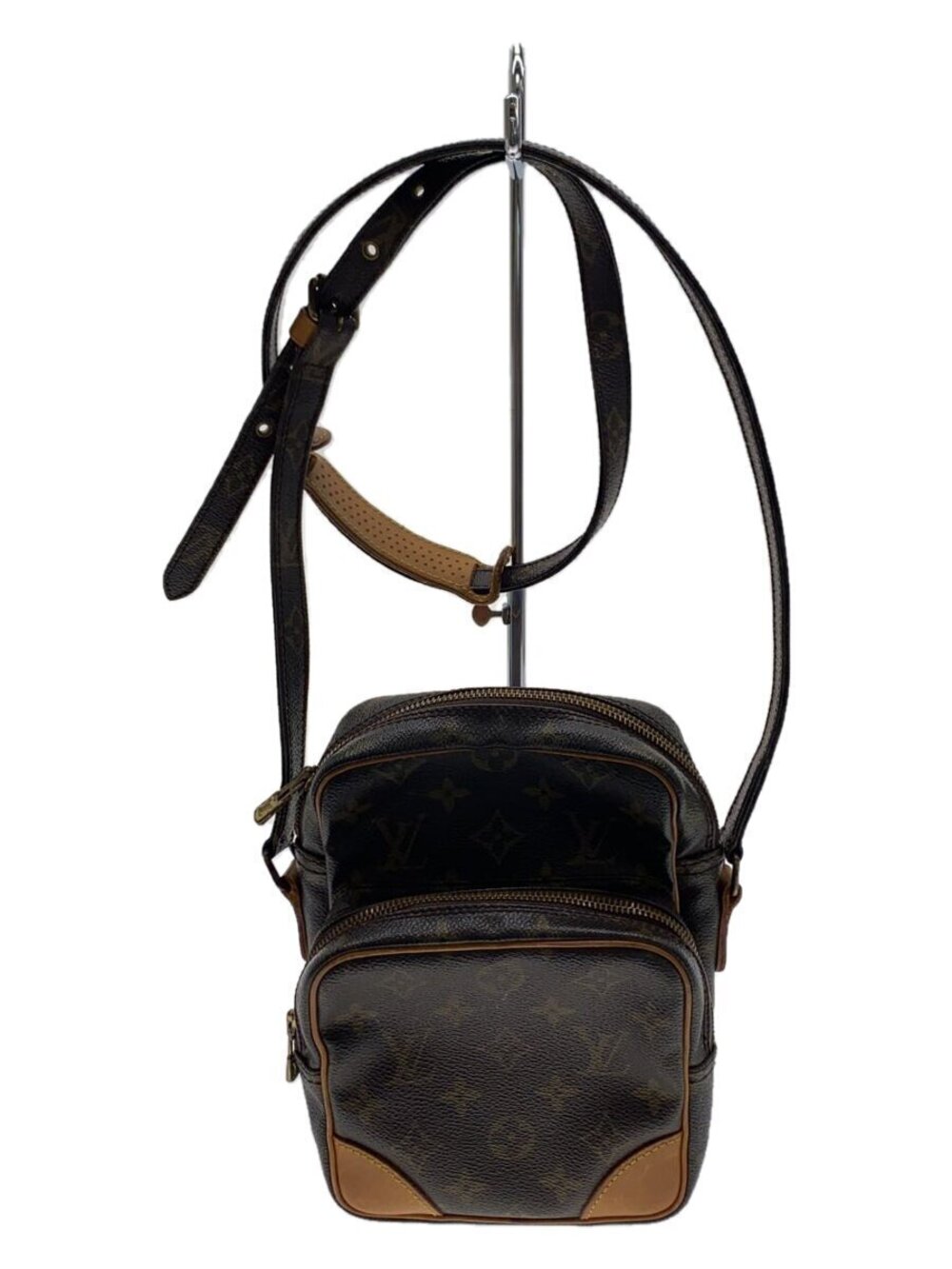 LOUIS VUITTON Amazone Crossbody Bag Canvas Brown All over